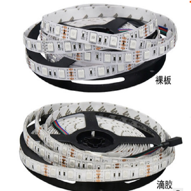 Bande lumineuse Led couleur RVB &eacute;tanche 12V, flexible, pour voiture